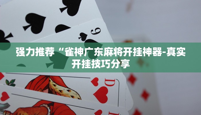 强力推荐“雀神广东麻将开挂神器-真实开挂技巧分享