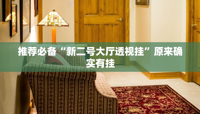 推荐必备“新二号大厅透视挂”原来确实有挂