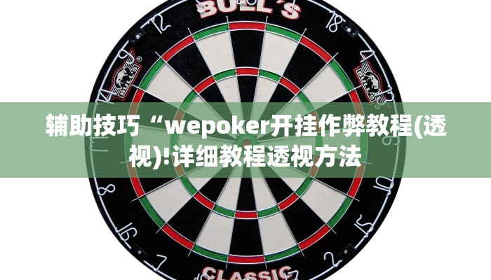 实测辅助wepoker透视开挂(透视)详细教程