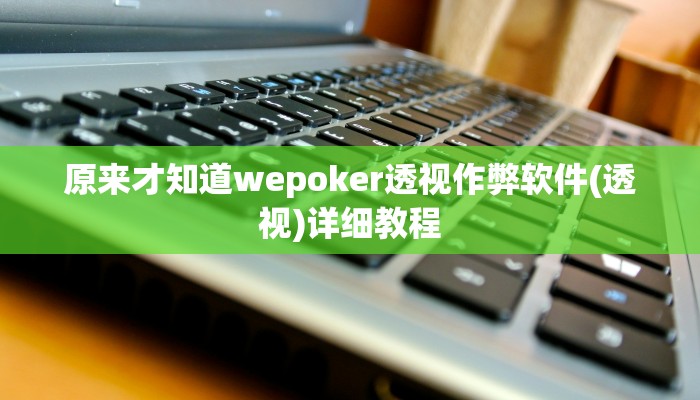 -分钟科普wepoker作弊透视(辅助外挂+教程