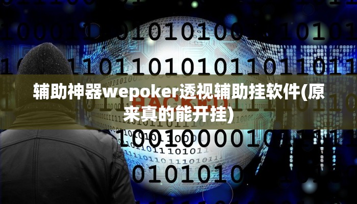 辅助神器wepoker透视辅助挂软件(原来真的能开挂)