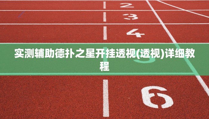 实测辅助德扑之星开挂透视(透视)详细教程