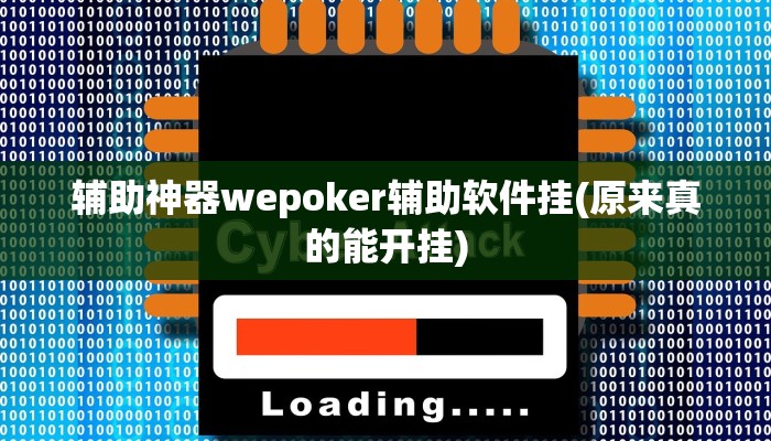 辅助神器wepoker辅助软件挂(原来真的能开挂)